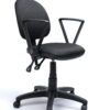 Silla Operativa Tiempo 3502 Tela con Brazos Fijos y Respaldo Bajo - Thumbnail Image 4