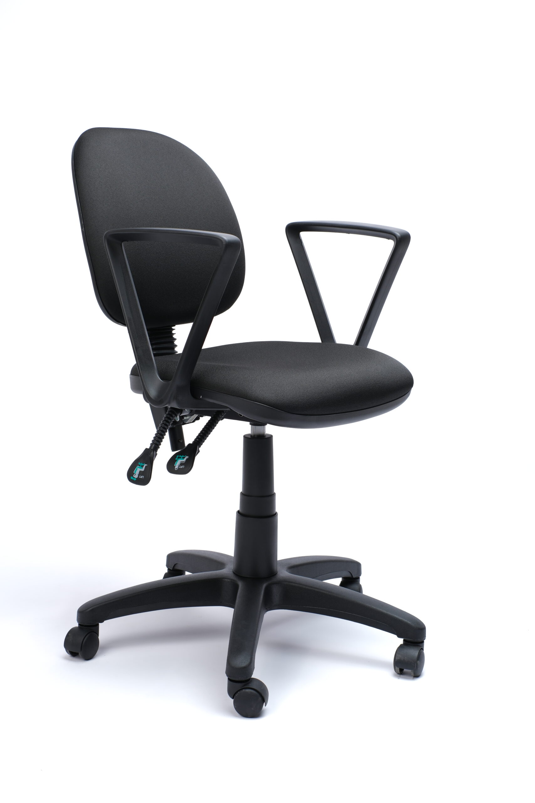 Silla Operativa Tiempo 3502 Tela con Brazos Fijos y Respaldo Bajo - Imagen 4