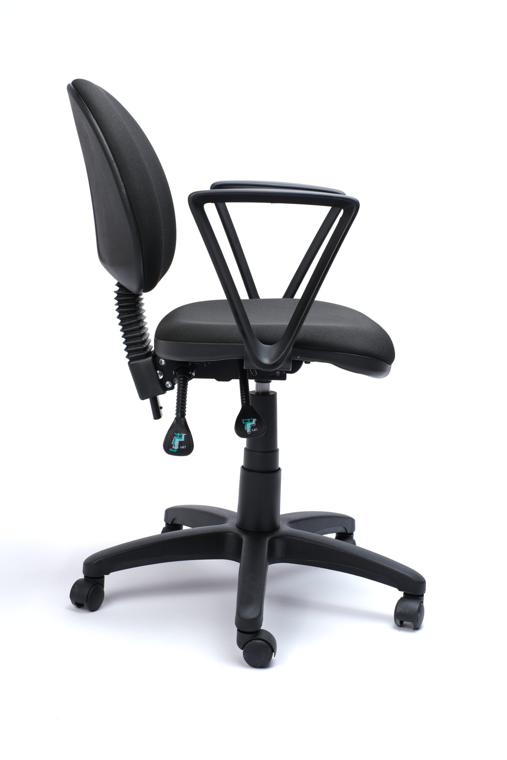Silla Operativa Tiempo 3502 Tela con Brazos Fijos y Respaldo Bajo - Imagen 3