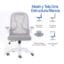 Silla Operativa E107 Mesh y Tela Color Gris Estructura Blanca - OFIK S ...