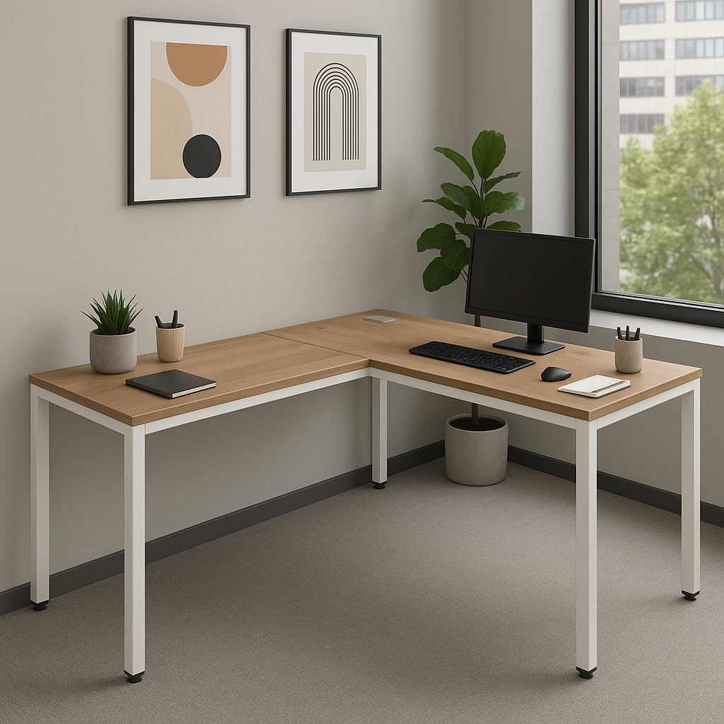 SKU 1185 Configuracion en L Billydesk 150x150cm