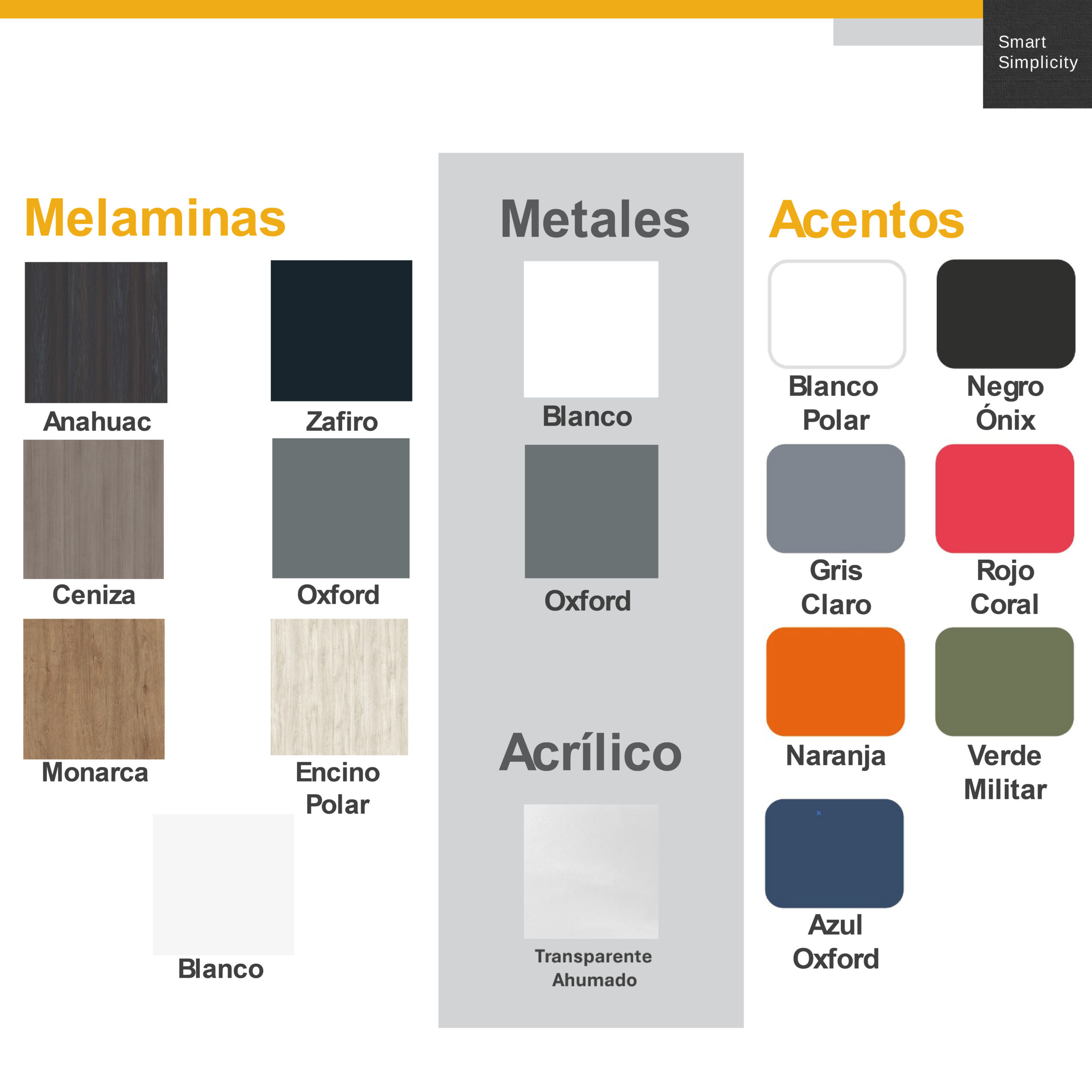 Paleta de colores Billydesk
