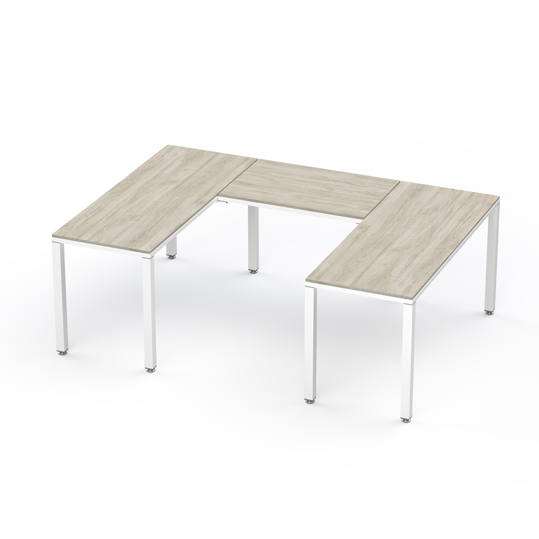 1340-Escritorio ejecutivo encino-blanco