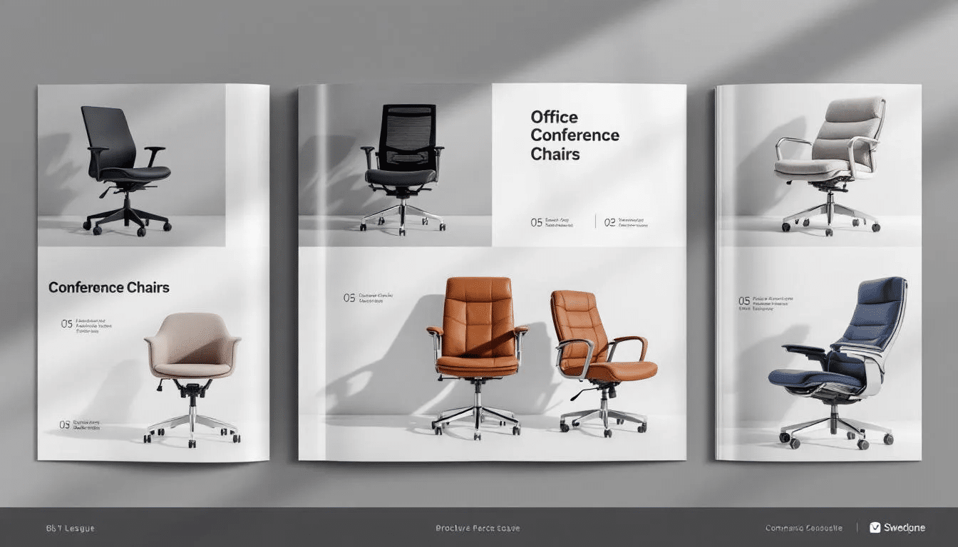 Diferentes tipos de sillas de conferencia para reuniones efectivas.