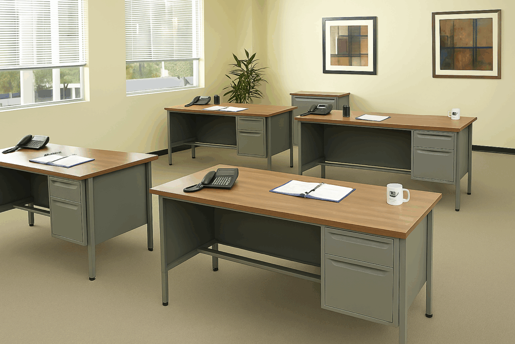 Escritorio Metálico: La Opción Ideal para tu Espacio de trabajo de uso rudo.