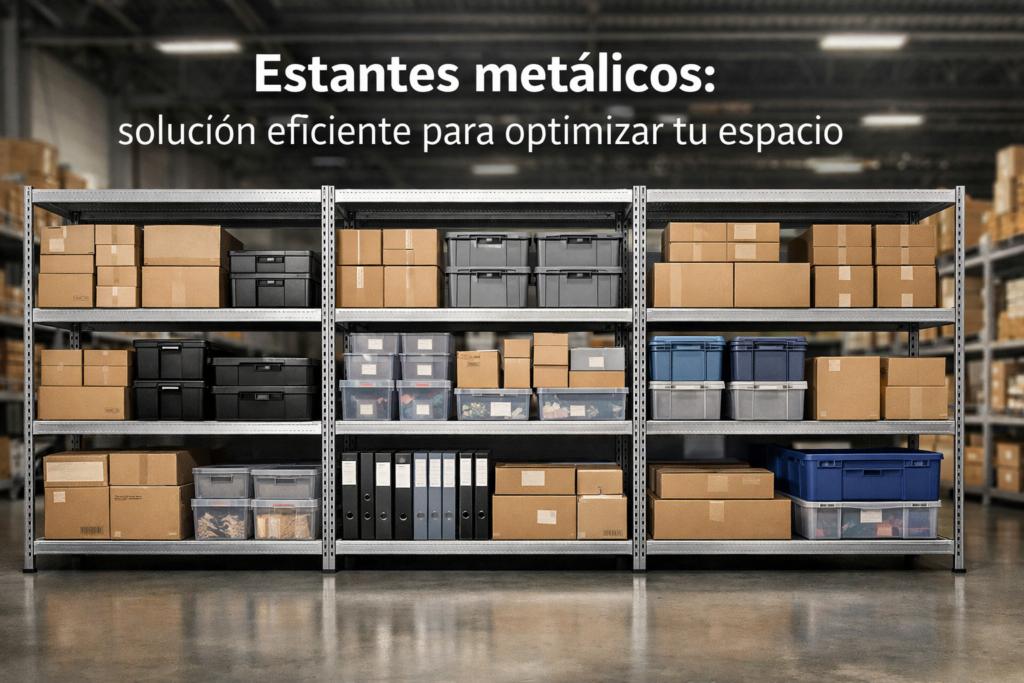Estantes metálicos: guía completa para oficinas, almacenes, comercios e industria