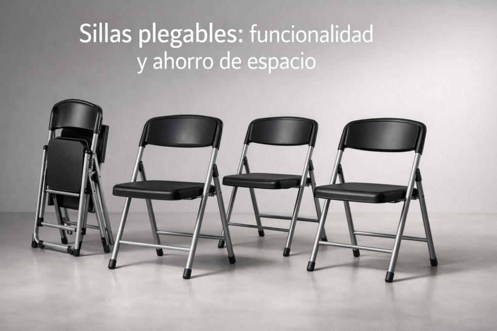 Sillas plegables y sillas de plástico: guía de compra para hogar, eventos y exteriores