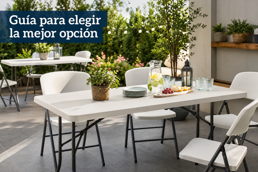 Mesas plegables: guía completa para elegir la mejor mesa plástica en 2026