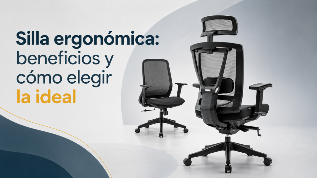 Silla ergonómica: qué es, beneficios y cómo elegir la ideal