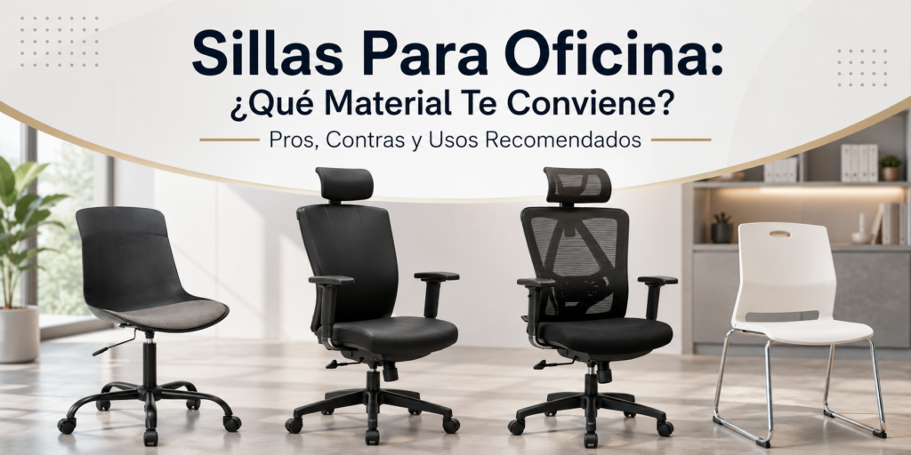Silla de Oficina: ¿Qué Material Te Conviene? Pros, Contras y Usos Recomendados