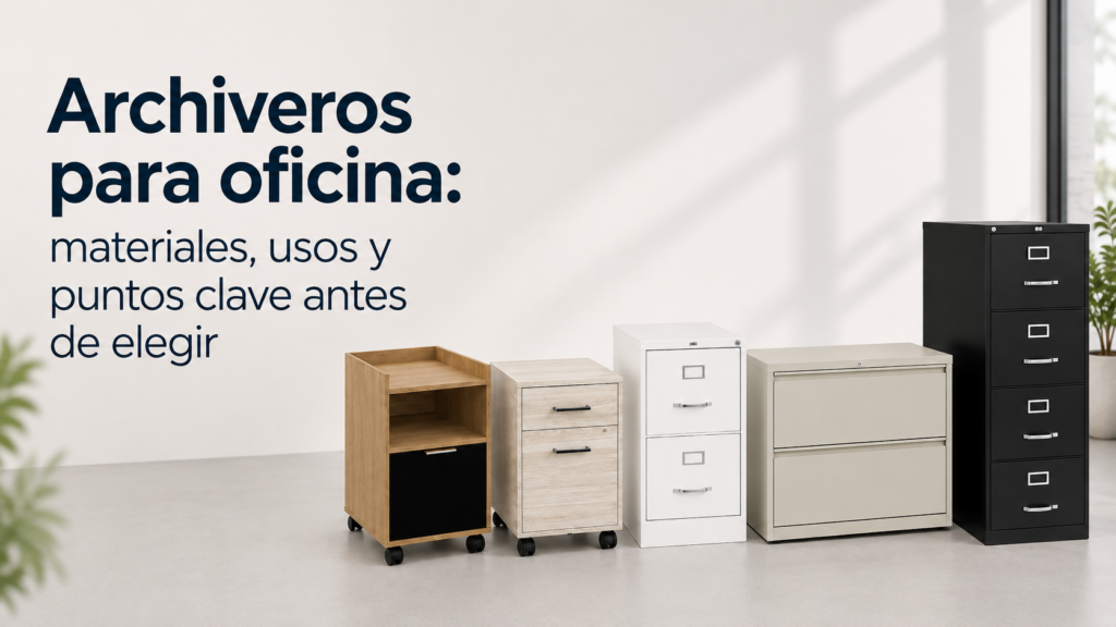 Archiveros para oficina: materiales, usos y puntos clave antes de elegir