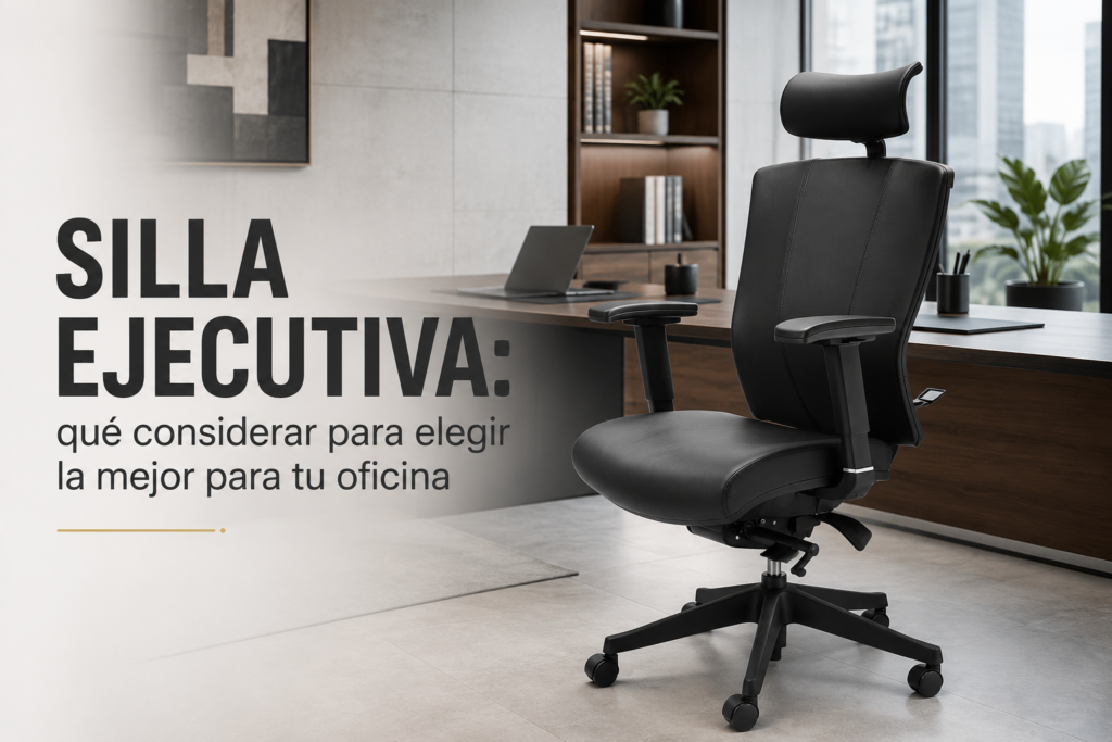 Silla ejecutiva: qué considerar para elegir la mejor para tu oficina