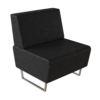 Sillón recto Attesa 911 con respaldo - Thumbnail Image 2