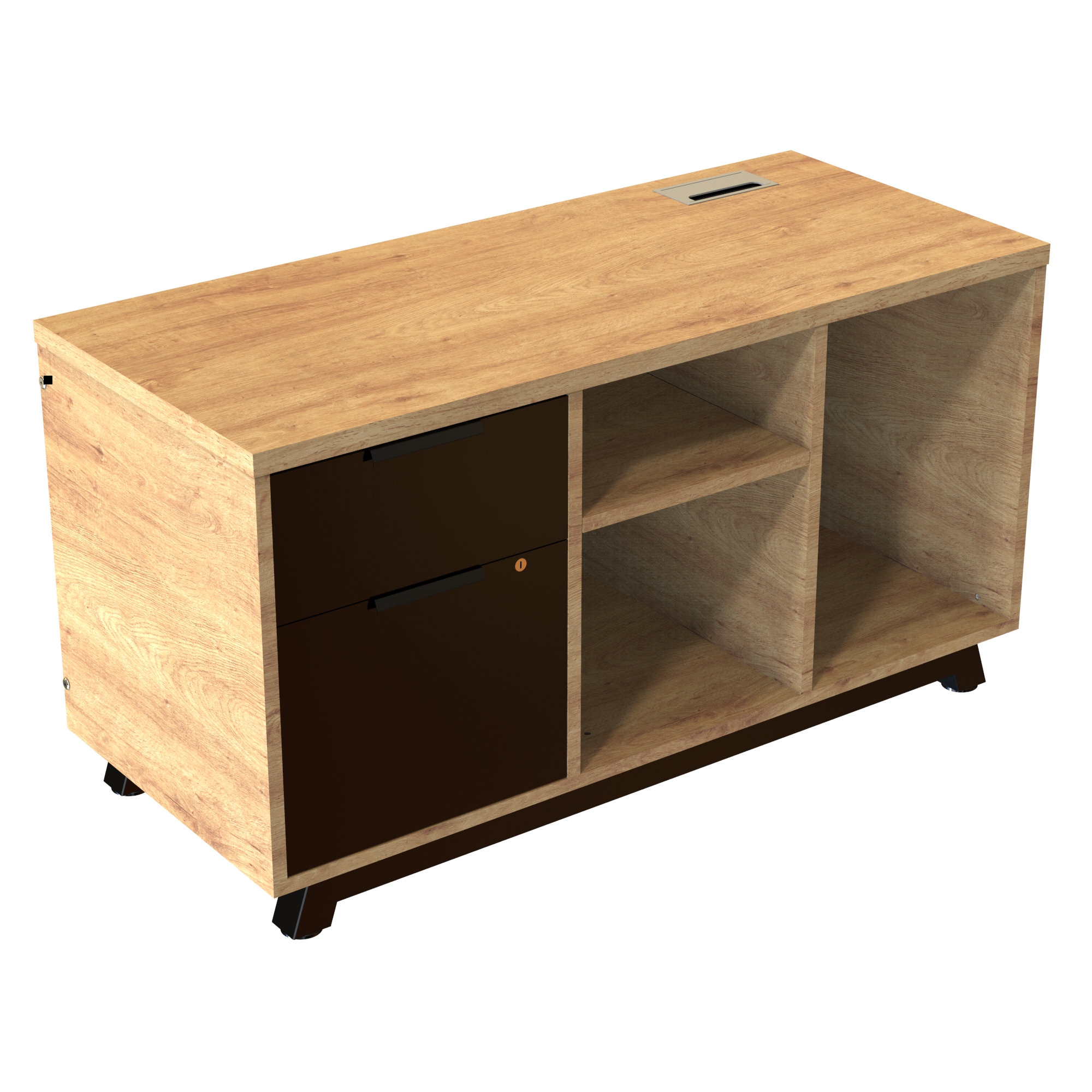 Credenza Baja Anzio M1034 con archivero izquierdo de 150cm - Imagen 3