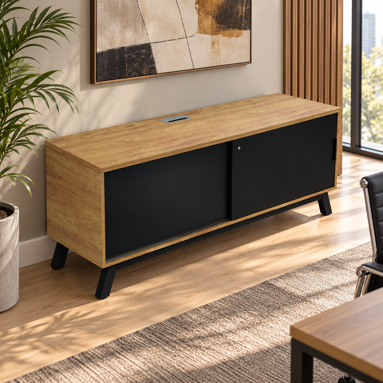 Credenza Alta Anzio M1020 con puertas abatibles 180cm - Imagen 1
