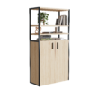 Librero Filio con credenza alta y puertas abatibles 180x90 cm - Thumbnail Image 1